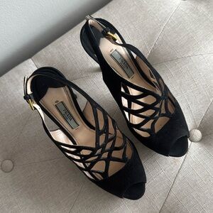 Vintage Prada peep-toe heels